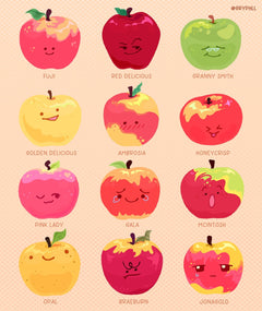 Apples of the World Sticker Sheet